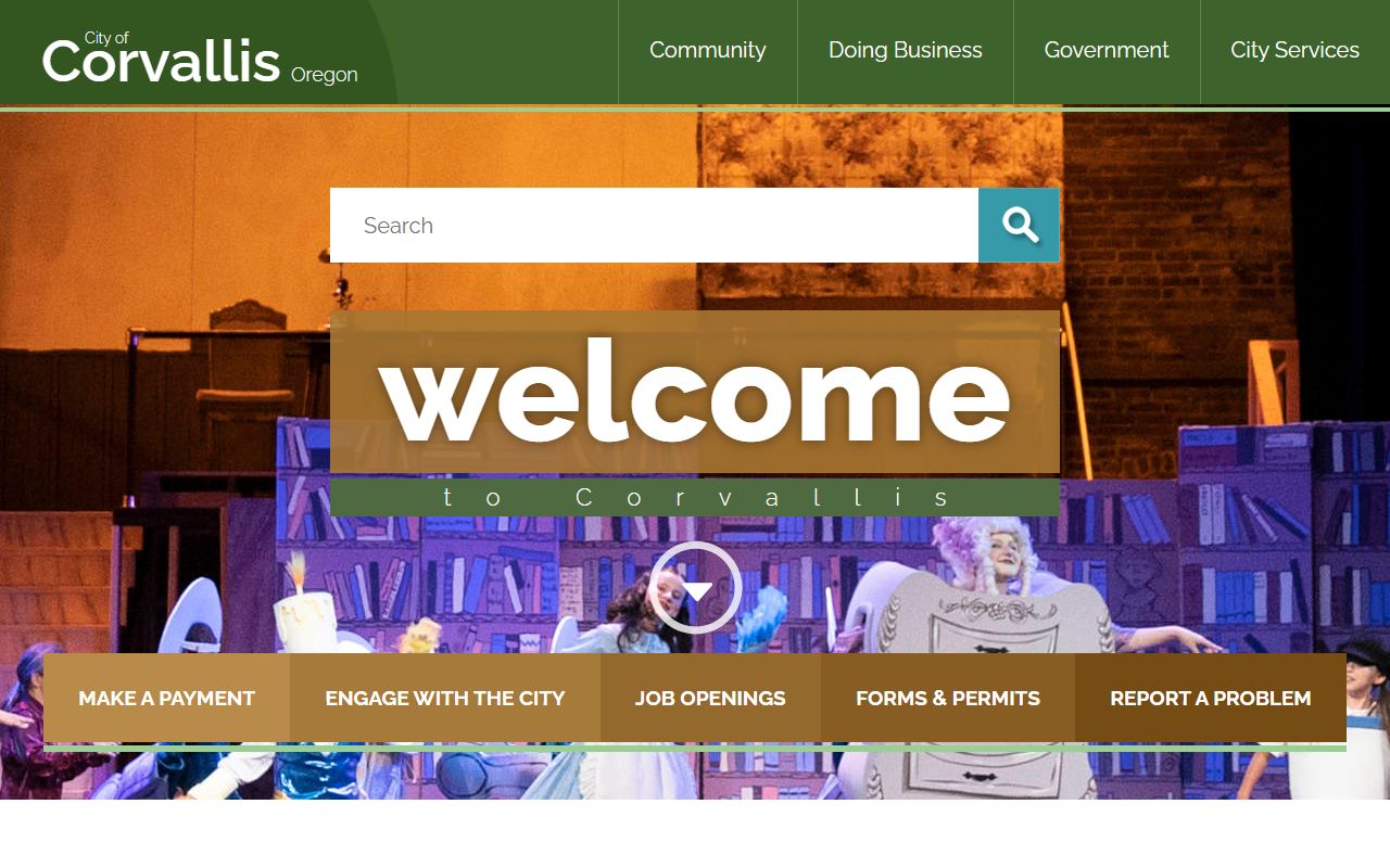 City of Corvallis official website for marriage license guidance