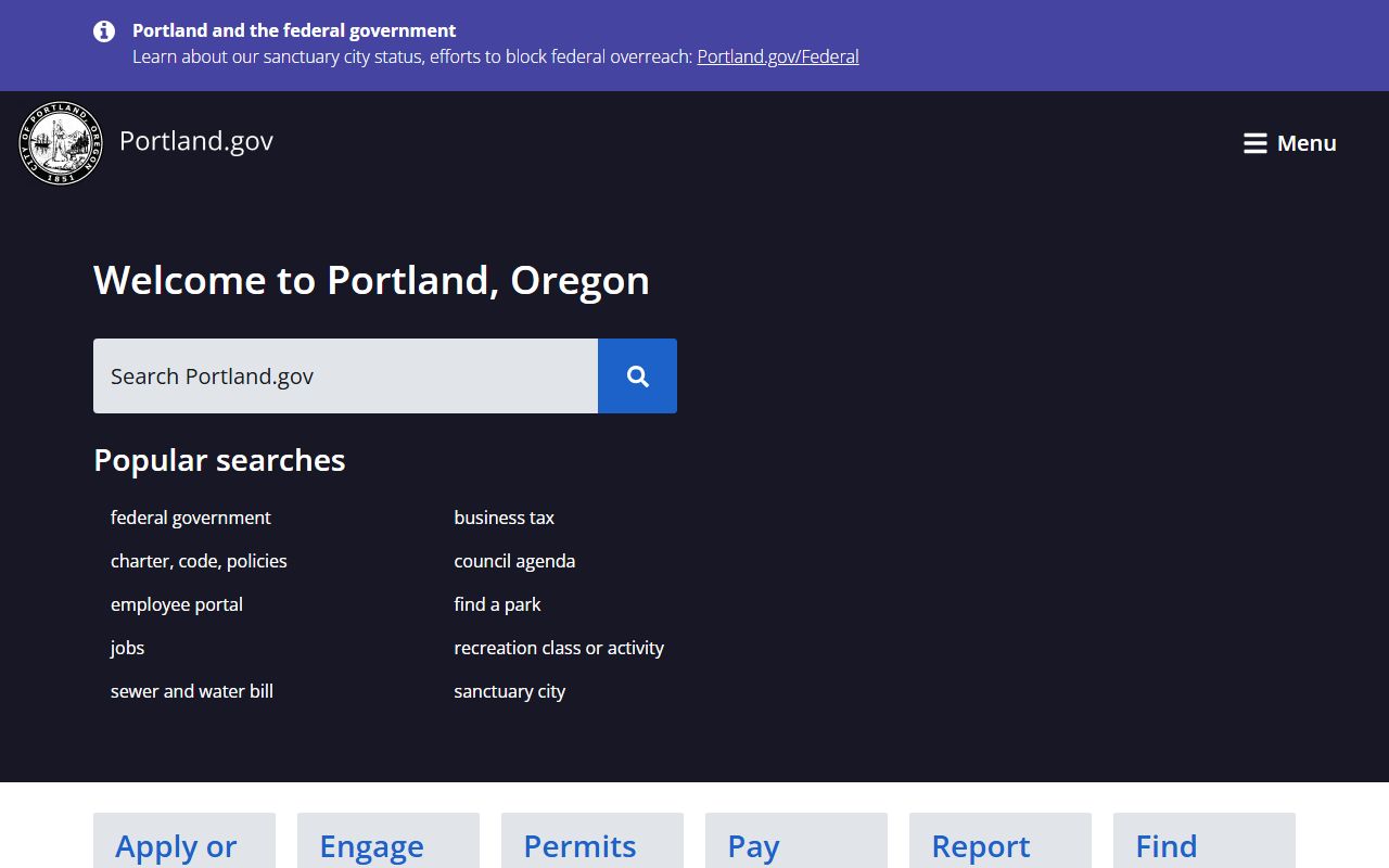 Portland marriage license city website
