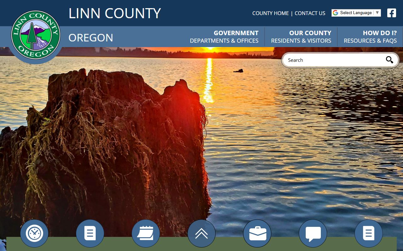 Linn County official website for marriage license records