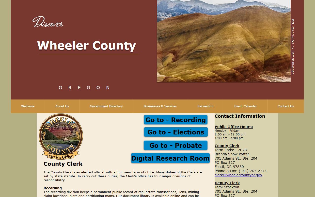 Wheeler County marriage license page for records in Fossil